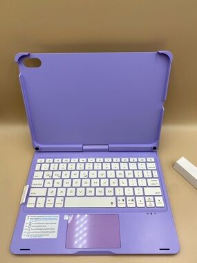Purple Tablet Keyboard Case with Trackpad - for 10.9 inch iPad 10th generation